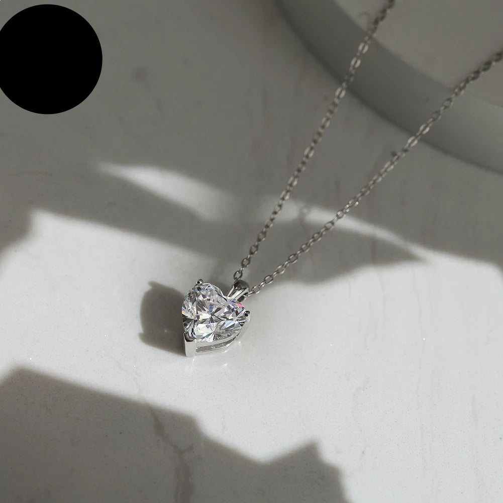 Rinntin Heart Pendant Necklace – 925 Sterling Silver