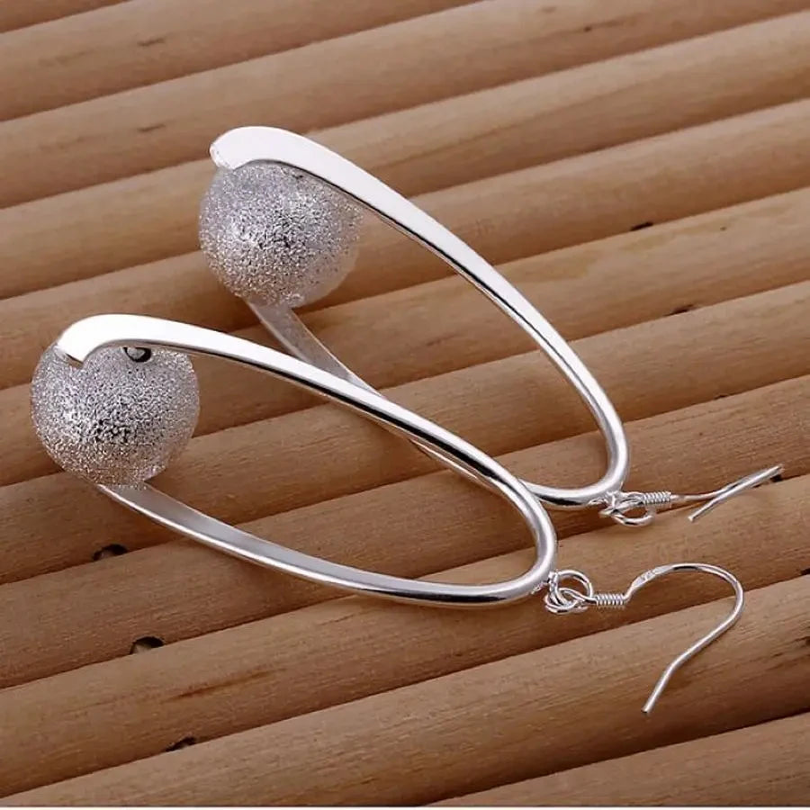 925 Sterling Silver Drop Earrings – Trendy Party & Wedding Jewelry for Women