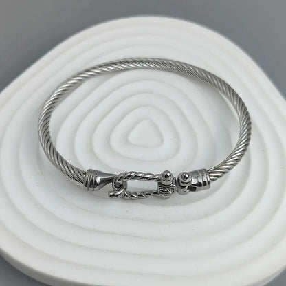 New steel wire button pattern horseshoe