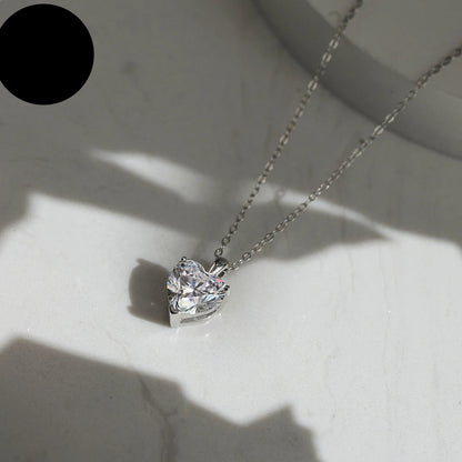 Rinntin Heart Pendant Necklace – 925 Sterling Silver