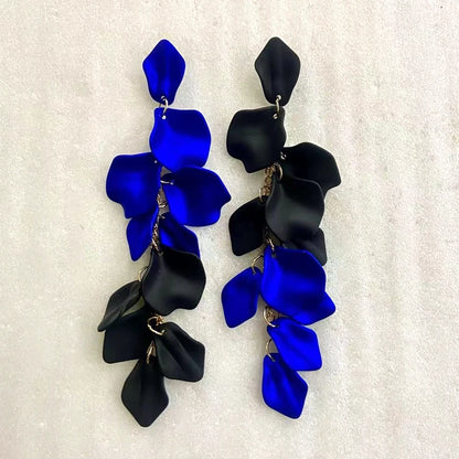 Acrylic Flower Tassel Long Earrings – Statement Jewelry for Women