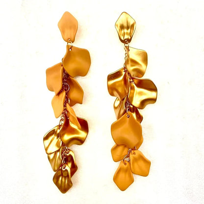 Acrylic Flower Tassel Long Earrings – Statement Jewelry for Women