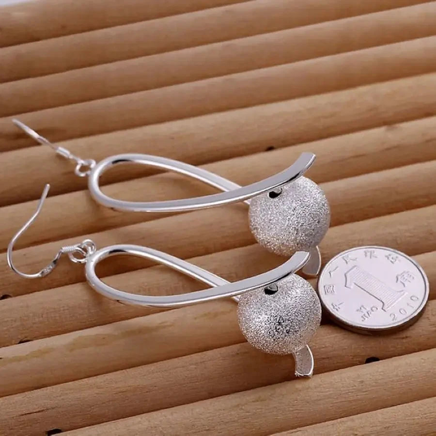 925 Sterling Silver Drop Earrings – Trendy Party & Wedding Jewelry for Women
